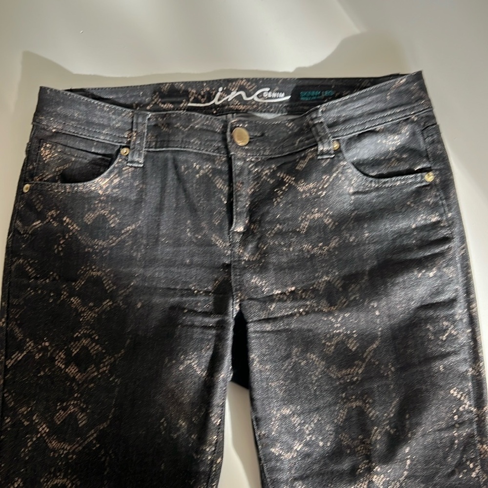 INC denim, skinny leg, regular fit, petite